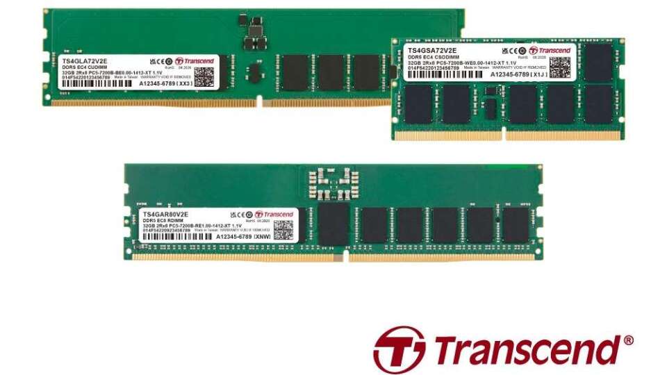 創見推全系列DDR5工控記憶體模組 搶AI PC、邊緣運算商機
